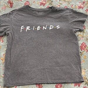 FRIENDS Charcoal Tee with Logo